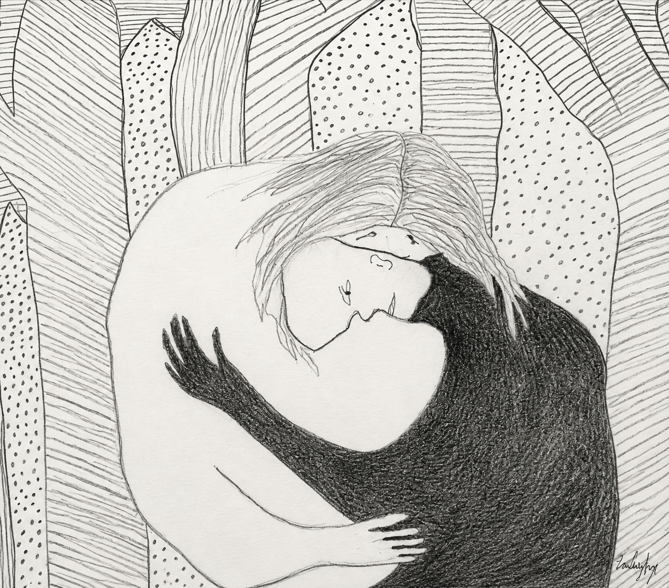 Traverser la forêt, dessin de Zulu